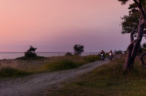 Engagement photos bikers, Gotland wedding photographer